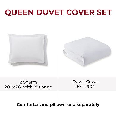 Bibb Home 3-Piece Flannel Duvet Cover Set