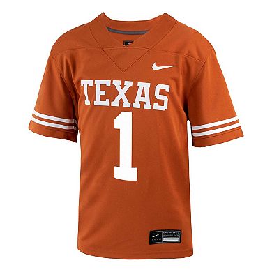 Youth Nike #1 Texas Orange Texas Longhorns 1st Armored Division Old Ironsides Untouchable Football Jersey