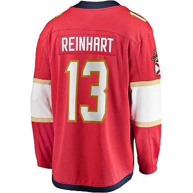 Men's Fanatics Sam Reinhart Red Florida Panthers Breakaway Player Jersey