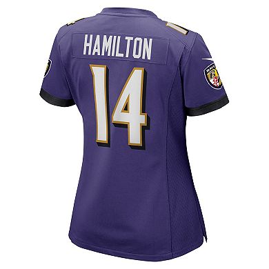Women's Nike Kyle Hamilton Purple Baltimore Ravens Player Game Jersey