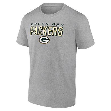 Men's Heather Gray Green Bay Packers Swagger T-Shirt