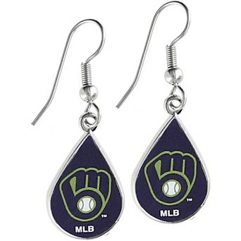 Women's WinCraft Milwaukee Brewers Teardrop Dangle Earrings