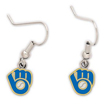 Women's WinCraft Milwaukee Brewers Logo Wire Earrings