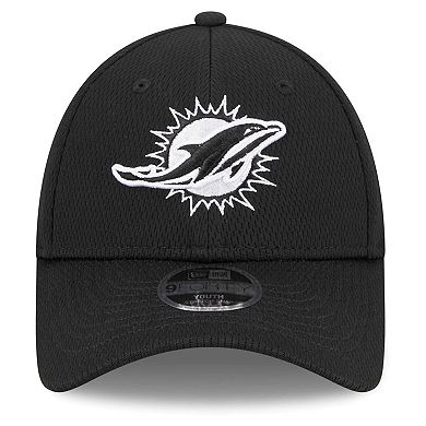 Youth New Era Black Miami Dolphins Main B-Dub 9FORTY Adjustable Hat