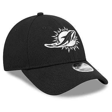Youth New Era Black Miami Dolphins Main B-Dub 9FORTY Adjustable Hat