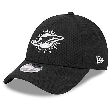 Youth New Era Black Miami Dolphins Main B-Dub 9FORTY Adjustable Hat