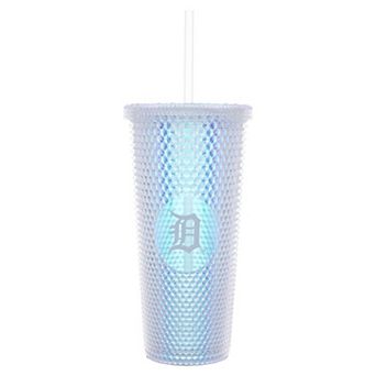 Detroit Tigers 24oz. Iridescent Studded Travel Tumbler with Straw
