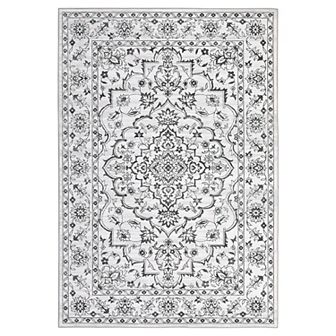 Machine Washable Ultra-Thin Floral Area Rug
