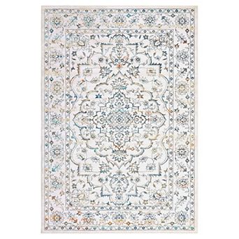 Machine Washable Ultra-Thin Floral Area Rug