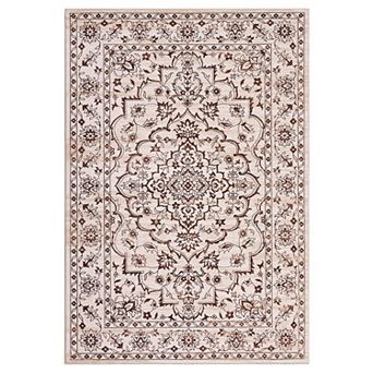 Machine Washable Ultra-Thin Floral Area Rug