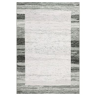 Modern Bordered Area Rug