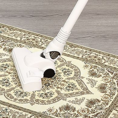 Washable Boho Floral Medallion Area Rug