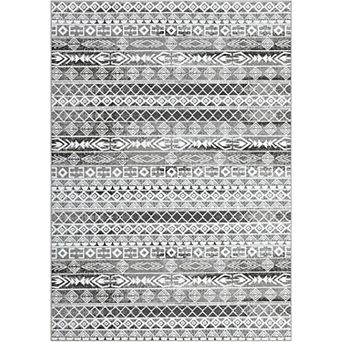 Moroccan Geometric Area Rug 4x6