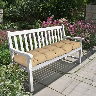 Aoodor 46 in Bench Chair Cushion, Tufted Loveseat Cushion with Ties