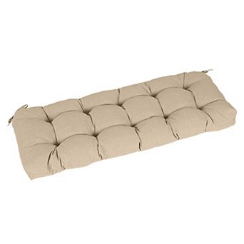 Aoodor 46 in Bench Chair Cushion, Tufted Loveseat Cushion with Ties