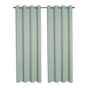 Kate Aurora Kate Aurora 2 pc Solid Colored Room Darkening Grommet Top Thermal Window Panels
