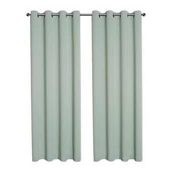 Kate Aurora Kate Aurora 2 pc Solid Colored Room Darkening Grommet Top Thermal Window Panels