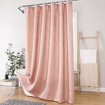 Kate Aurora Serena Elegant Jacquard Woven Fabric Shower Curtain