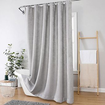 Kate Aurora Serena Elegant Jacquard Woven Fabric Shower Curtain