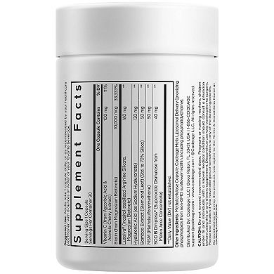 Codeage Hair Growth+Smooth Skin Max Vitamins, Biotin Vitamin C, 30 ct
