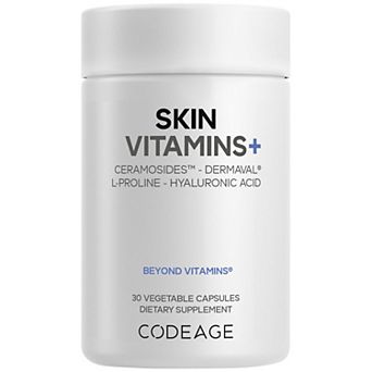Codeage Skin Vitamins+, Ceramosides, Dermaval, Coffeeberry, Vitamin C, 30 ct