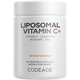 Codeage Liposomal Vitamin C, Zinc, Elderberry, Citrus Bioflavonoids, 90 ct