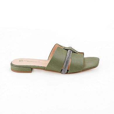 Henry Ferrera Paris Women's Comfort Sandals Flat Design