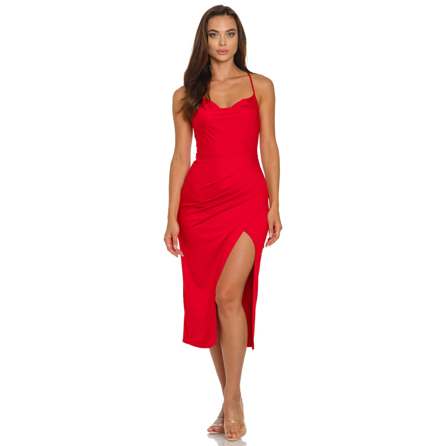 Женские платья B. Smart Juniors' B. Smart Slit & Lace-Up Midi Dress