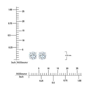 Always Mine 10k Gold 1/4 Carat T.W. GSI Certified Diamond Solitaire Stud Earrings