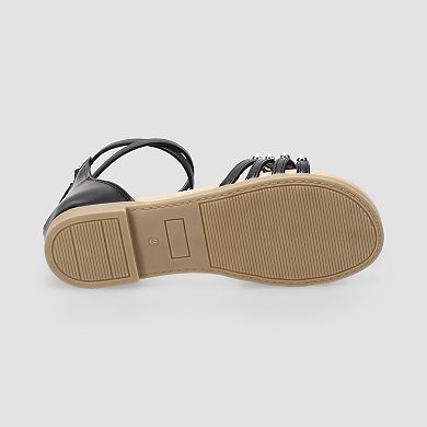 Sonoma Goods For Life® Fantasy Little & Big Kid Girls Simulated Pearl Strappy Sandals