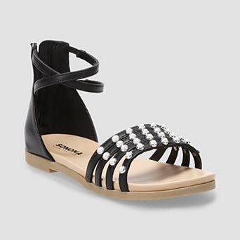 Sonoma Goods For Life® Fantasy Little & Big Kid Girls Simulated Pearl Strappy Sandals