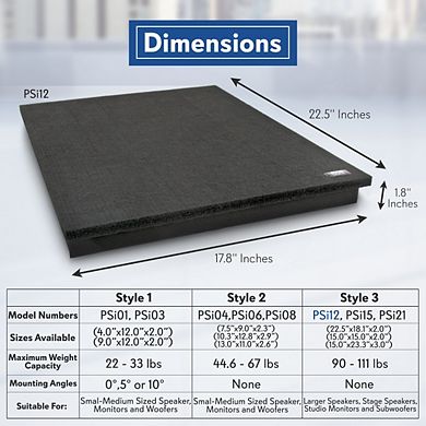 Pyle Stage & Studio PA Speaker Platform Base