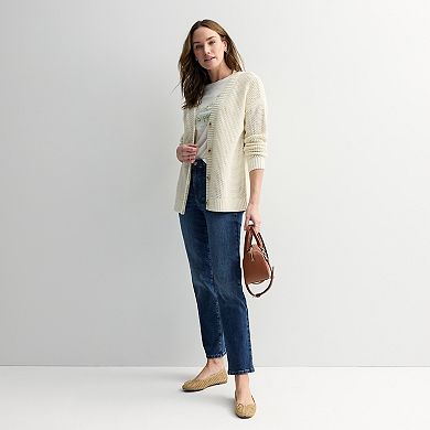 Women's Sonoma Goods For Life® Open Stitch Sweater Cardigan