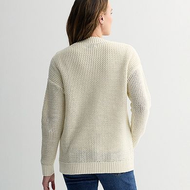 Women's Sonoma Goods For Life® Open Stitch Sweater Cardigan