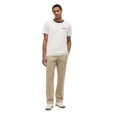 Men's Tommy Hilfiger Regular Fit Short Sleeve Tee Shirt with Patch Embroidery