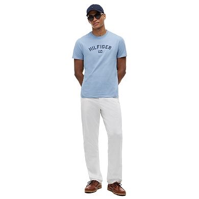 Men's Tommy Hilfiger Regular Fit Short Sleeve Flock Embroidery T-Shirt