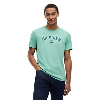 Men's Tommy Hilfiger Regular Fit Short Sleeve Flock Embroidery T-Shirt