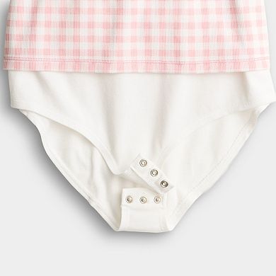 Juniors' SO® Adaptive Short Sleeve Square Neck Body Suit Tee