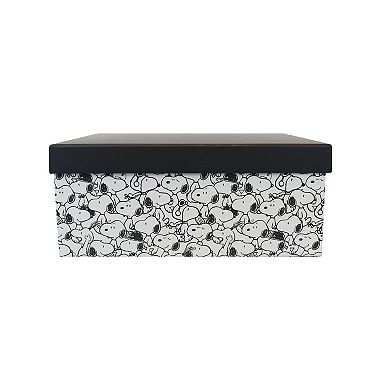 Peanuts Snoopy Small Lidded Paper Storage Box