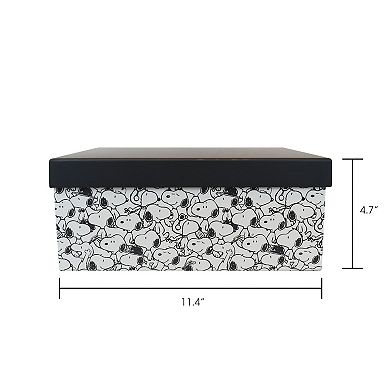 Peanuts Snoopy Small Lidded Paper Storage Box