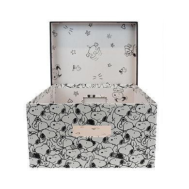 Peanuts Snoopy Small Lidded Paper Storage Box