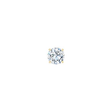 Always Mine 10k Gold 1/3 Carat T.W. GSI Certified Diamond Stud Earrings