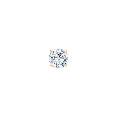 Always Mine 10k Gold 1/2 Carat T.W. GSI Certified Diamond Solitaire Stud Earrings