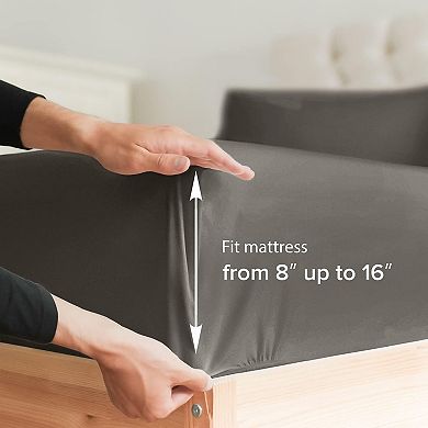 Cotton Fitted Sheet 14" - 16" Deep Pocket