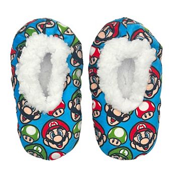 Boys 4-20 Super Mario Fuzzy Babba Slipper Socks