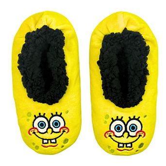 Boys 4-20 SpongeBob Fuzzy Babba Slipper Socks