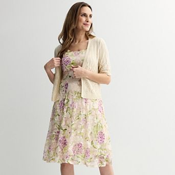 Women's Robbie Bee Crochet Jacket Dress