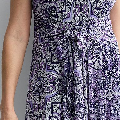 Women's Robbie Bee Tie Front Mesh Dress