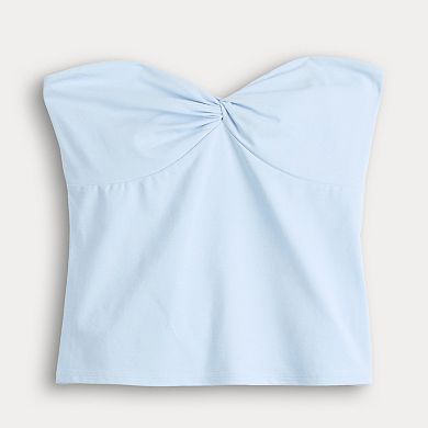 Juniors' madden girl Twist Front Tube Top