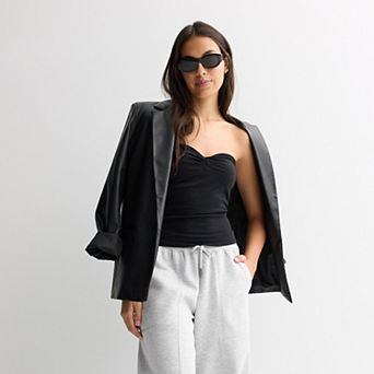 Juniors' madden girl Twist Front Tube Top